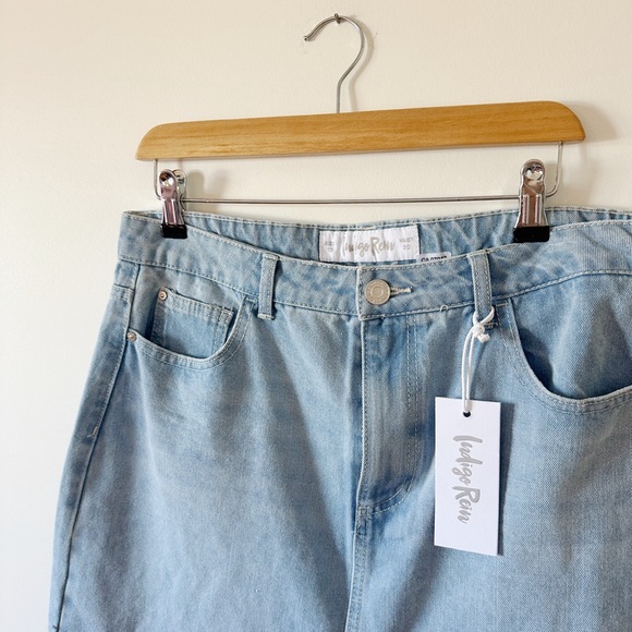 NWT indigo rein women 5-Pocket Maxi Denim Skirt. Light jeans size 13 - Picture 4 of 7